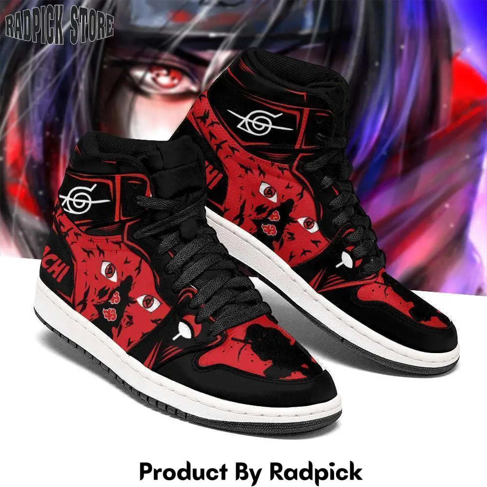 Itachi eyes air jordan high top sneakers anime  rp0251858